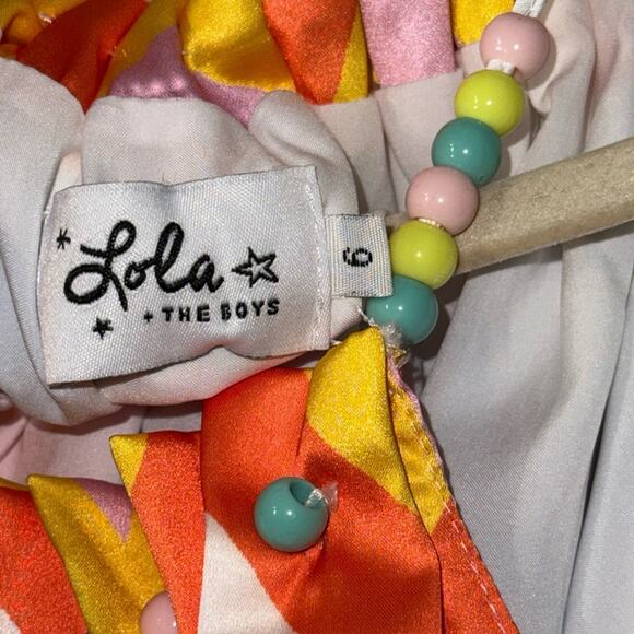 Lola + the boys rainbow chevron print dress girls size 6 - Picture 4 of 6